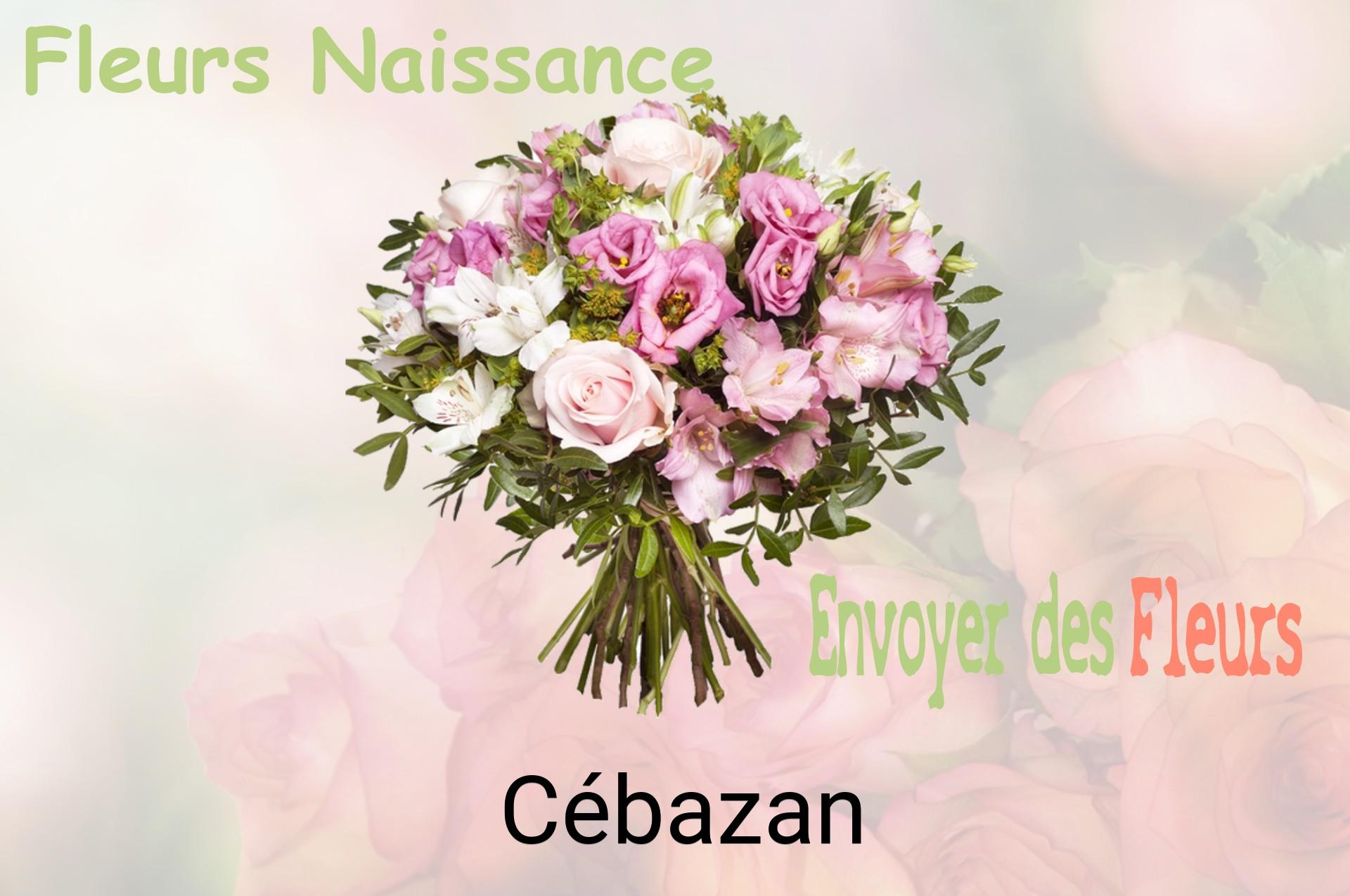 Bouquet de fleurs de naissance livré à Cébazan